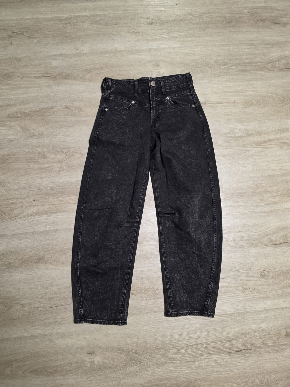 GAP Black Washed High-Waist Jeans
